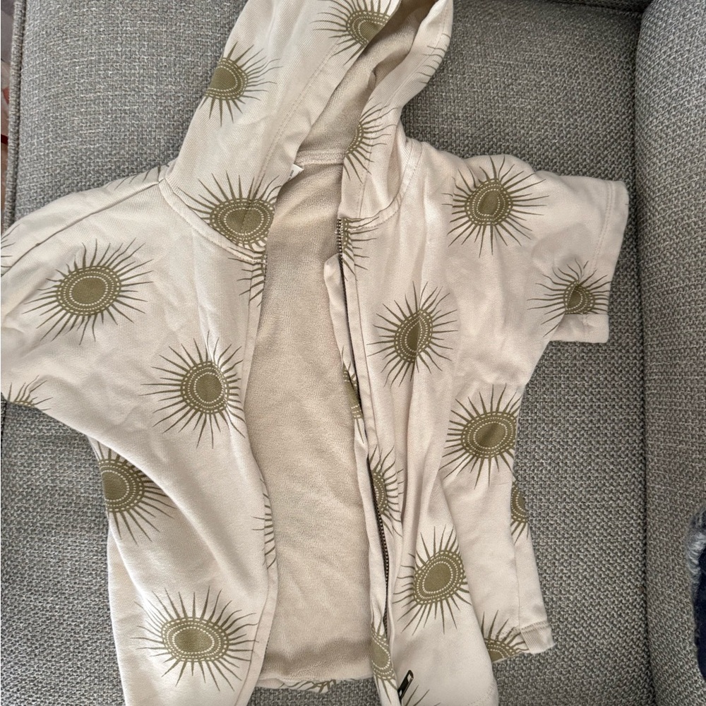 kate quinn Cream Terry Hooded Cover-Up